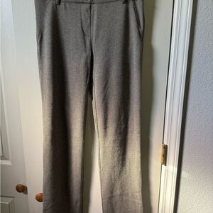 Betabrand Classic Taupe Tweed Straight Leg Pants